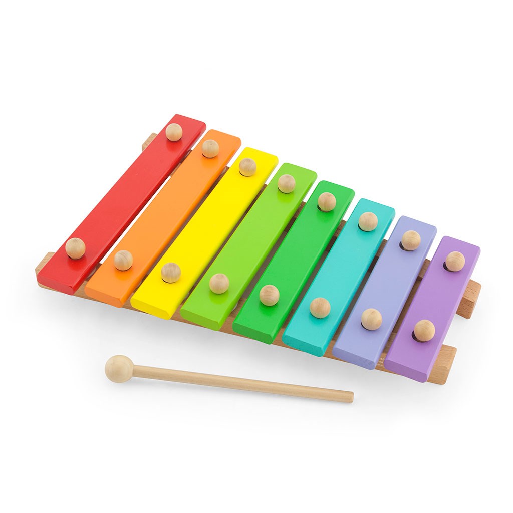 Dřevěný xylofon Viga - multicolor
