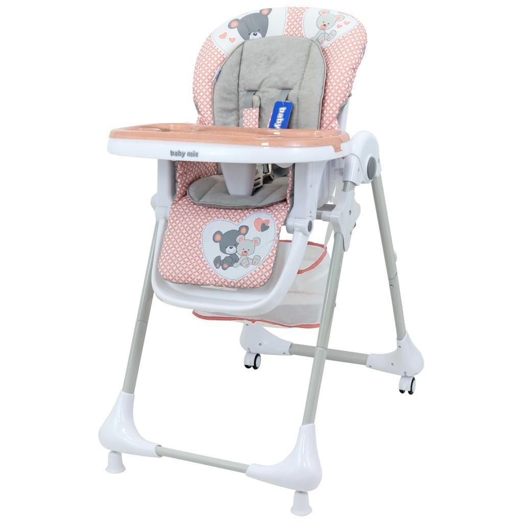 Jídelní židlička Baby Mix Infant - pink - růžová
