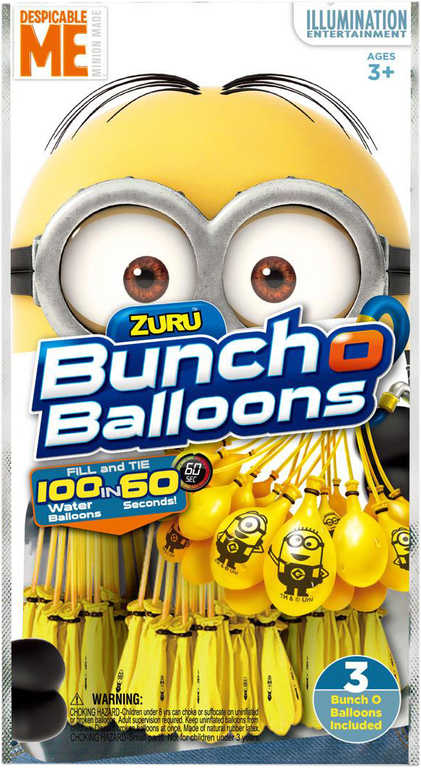 ZURU Balónky vodní bomby žluté Mimoni set