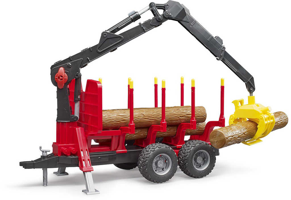 BRUDER 02252 Přepravník na dřevo s nakladačem