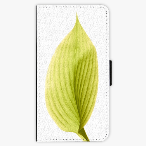 Flipové pouzdro iSaprio - Green Leaf - Samsung Galaxy S6 Edge