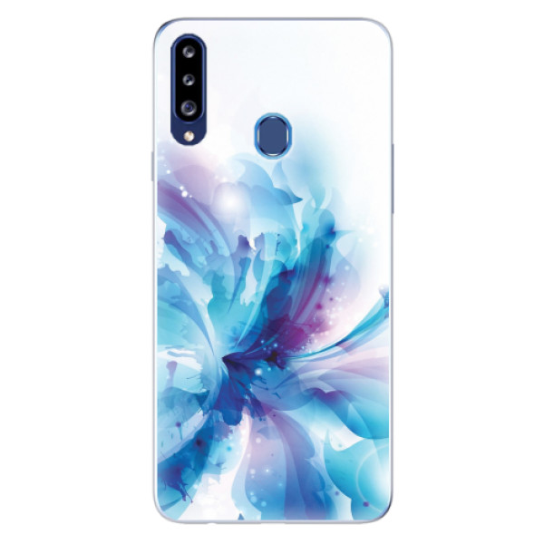 Odolné silikonové pouzdro iSaprio - Abstract Flower - Samsung Galaxy A20s