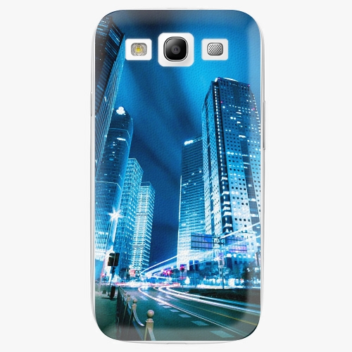 Plastový kryt iSaprio - Night City Blue - Samsung Galaxy S3