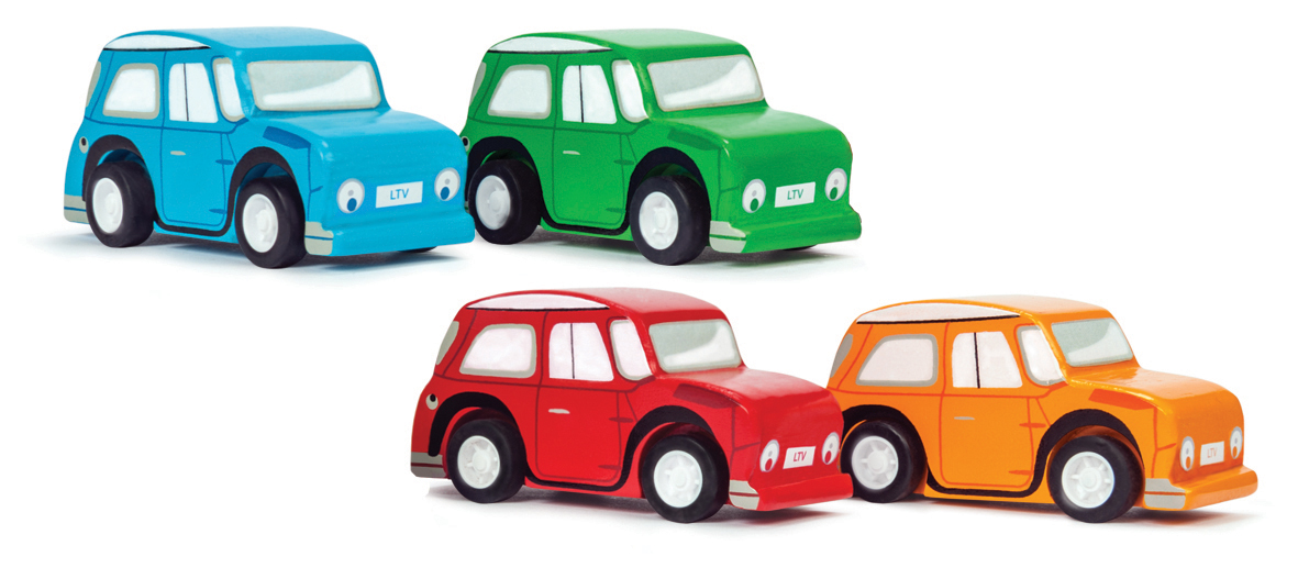 Le Toy Van barevné autíčko 1ks červená