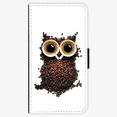 Flipové pouzdro iSaprio - Owl And Coffee - Huawei P10 Plus