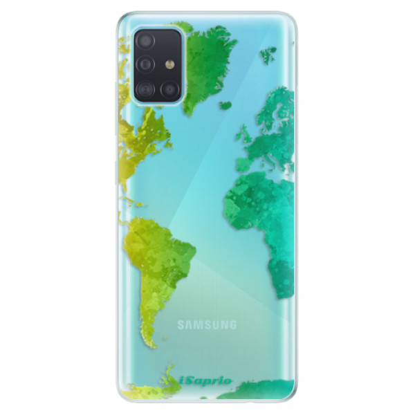 Odolné silikonové pouzdro iSaprio - Cold Map - Samsung Galaxy A51