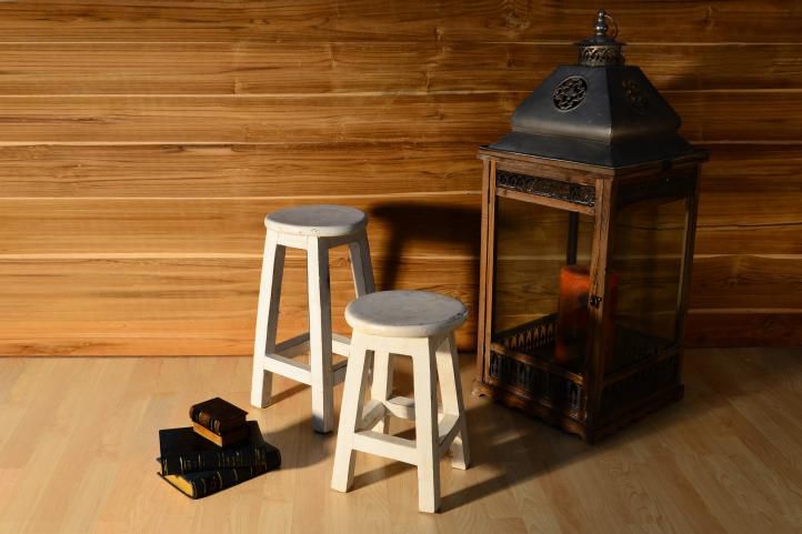 DIVERO Designová retro stolička VINTAGE, 50 cm