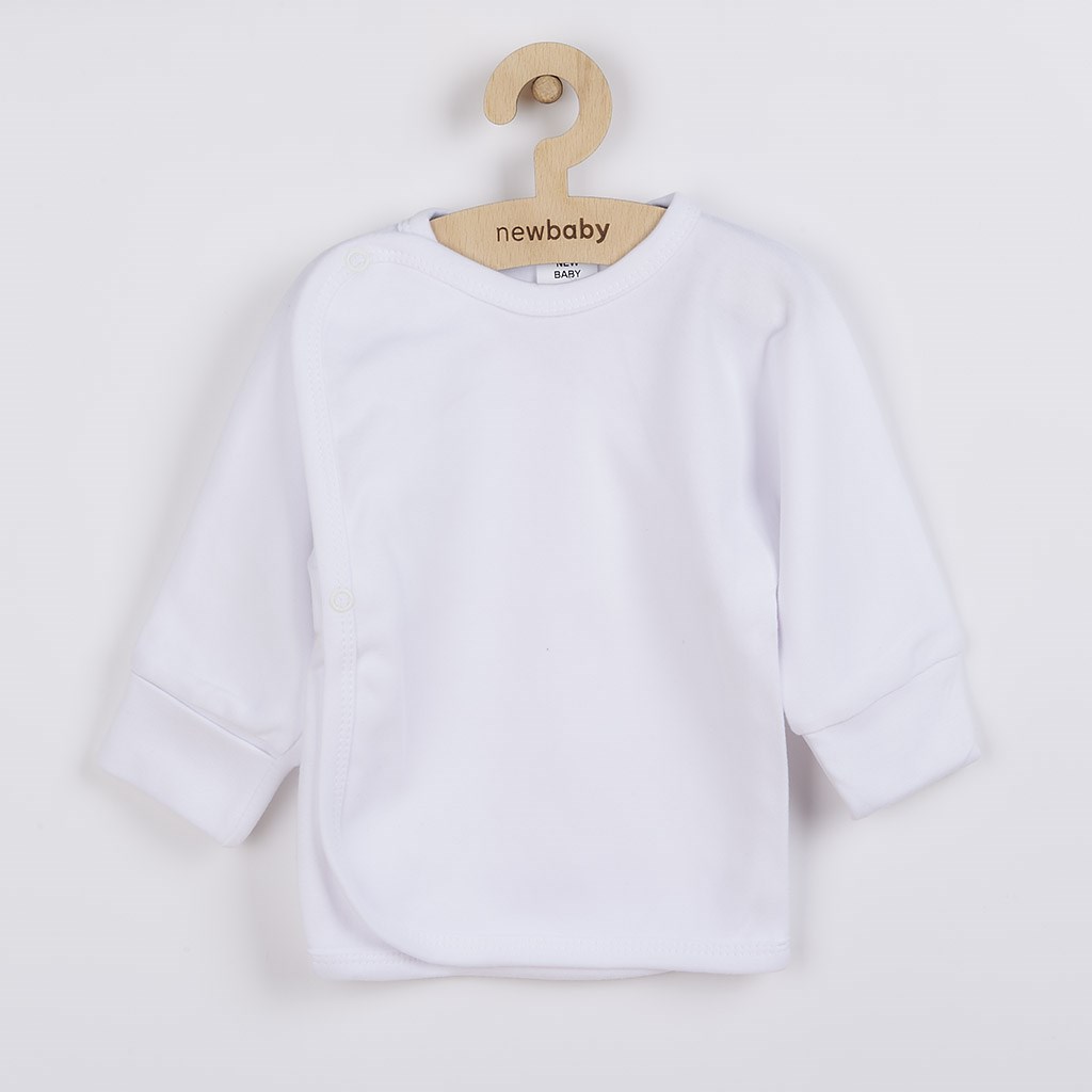 Kojenecká košilka s bočním zapínáním New Baby - bílá/68 (4-6m)