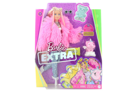 Barbie extra - v růžové bundě GRN28
