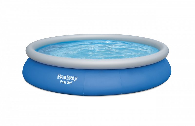 Bestway - nafukovací bazén Fast Set 457 x 84 cm, kartušová filtrace - modrý