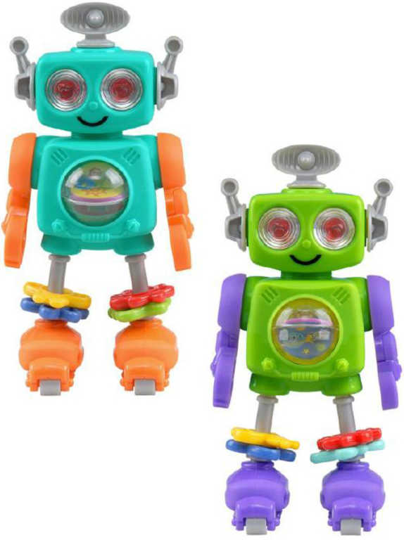 TEDDIES Robot na kolečkách plastové Zeleno fialová