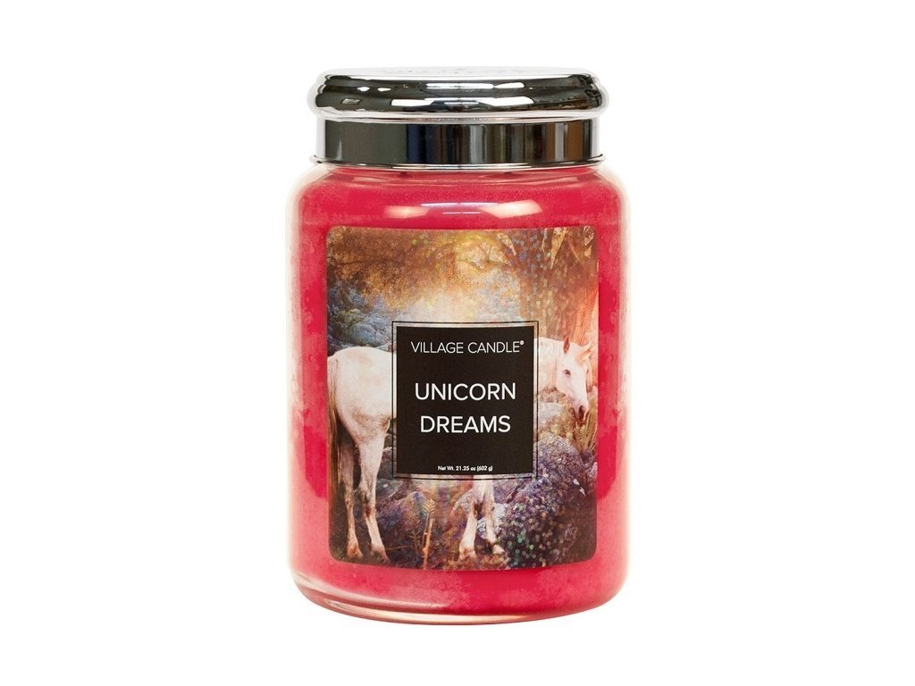 Village Candle Vonná svíčka ve skle - Sny jednorožce - Unicorn Dreams