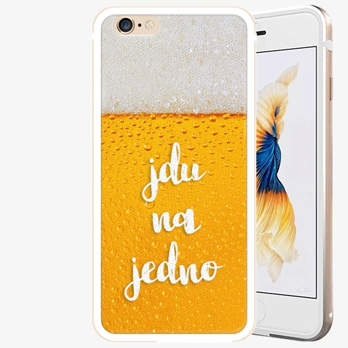 Plastový kryt iSaprio - Jdu na jedno - iPhone 6/6S - Gold