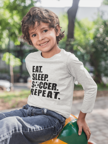 KIDSBEE Chlapecké bavlněné tričko Soccer - sv.