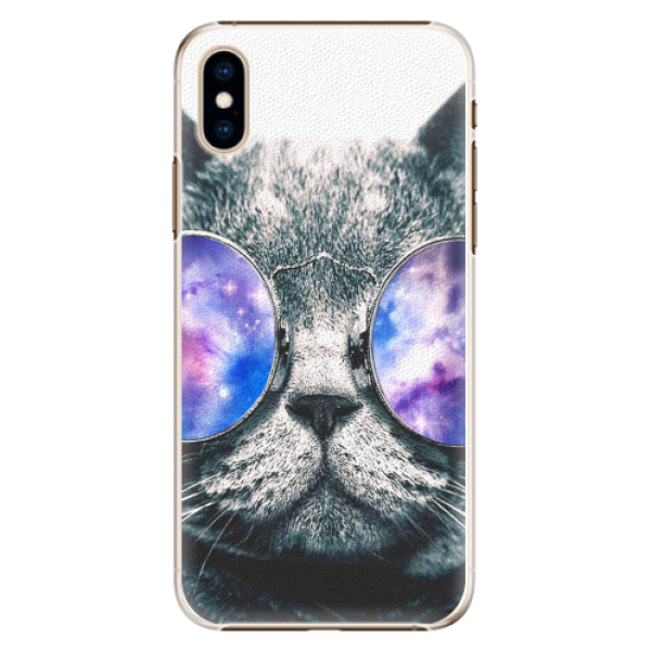 Plastové pouzdro iSaprio - Galaxy Cat - iPhone XS