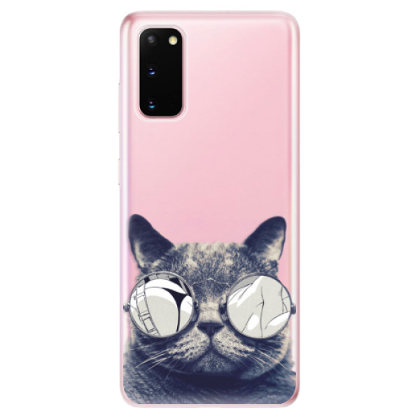 Odolné silikonové pouzdro iSaprio - Crazy Cat 01 - Samsung Galaxy S20