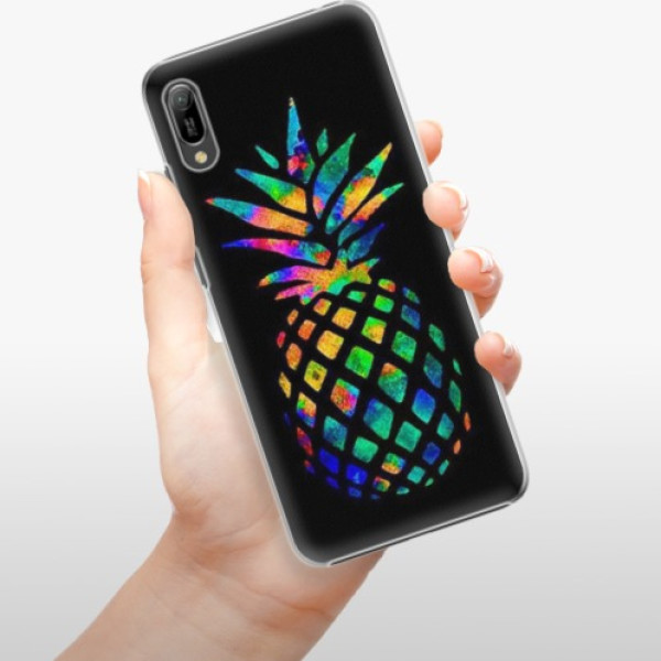 Plastové pouzdro iSaprio - Rainbow Pineapple - Huawei Y6 2019