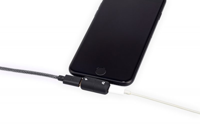 Kikkerland - Adaptér pro iPhone - Nabíjej a poslouchej zároveň