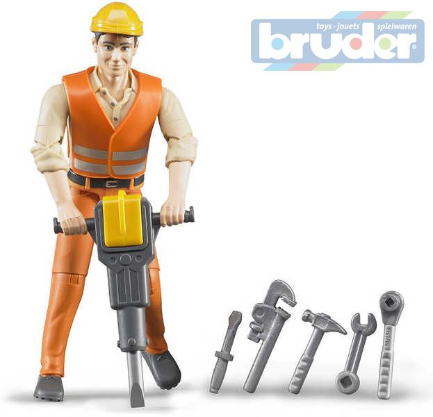 BRUDER 60020 Stavební dělník figurka