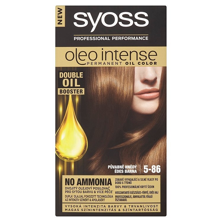 Syoss Oleo Intense barva na vlasy Půvabně hnědý 5-86