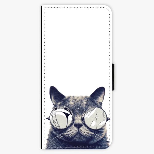 Flipové pouzdro iSaprio - Crazy Cat 01 - Samsung Galaxy S8 Plus