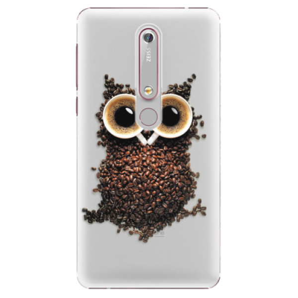 Plastové pouzdro iSaprio - Owl And Coffee - Nokia 6.1