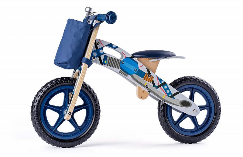 Woody Things for fun - Odrážedlo motorka, modrá