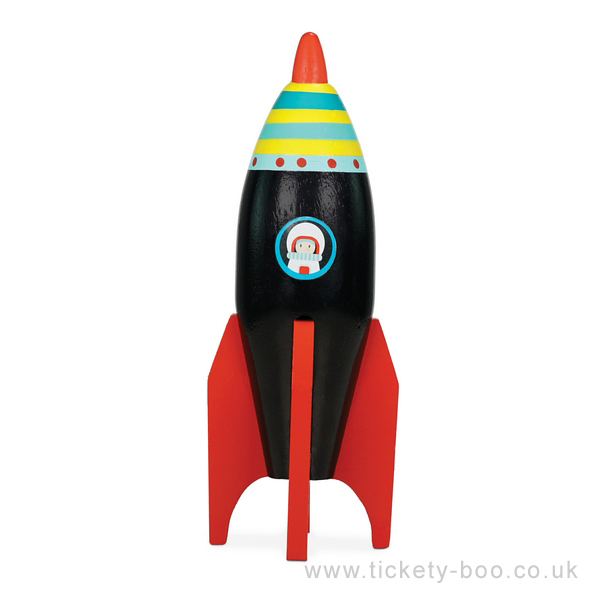 Le Toy Van barevná raketa 1ks černá