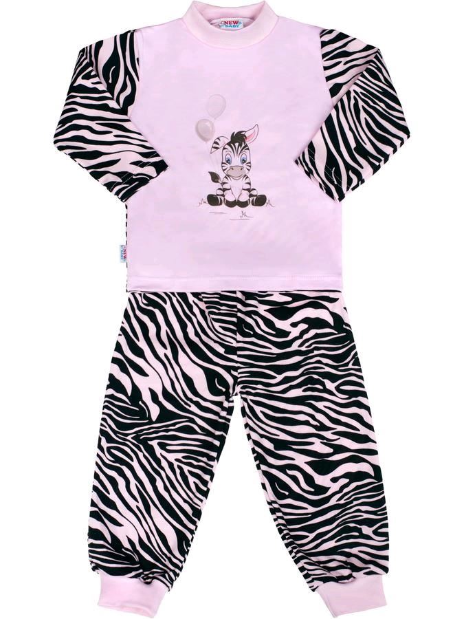 Dětské bavlněné pyžamo New Baby Zebra s balónkem - růžová/110 (4-5r)