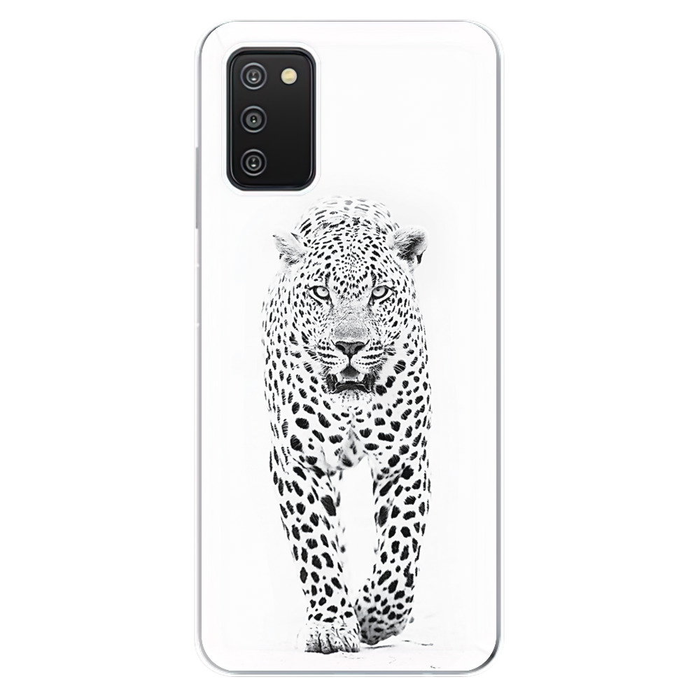 Odolné silikonové pouzdro iSaprio - White Jaguar - Samsung Galaxy A03s