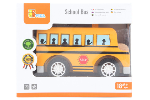 Dřevěný školní autobus