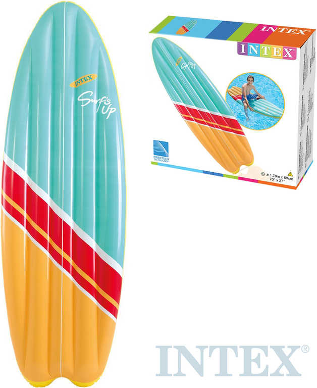 INTEX Surf nafukovací dětské lehátko 178x69cm na vodu plast 58152