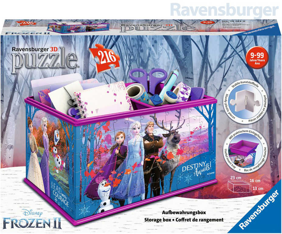 RAVENSBURGER Puzzle 3D box Frozen 2 úložná krabice 216 dílků plast