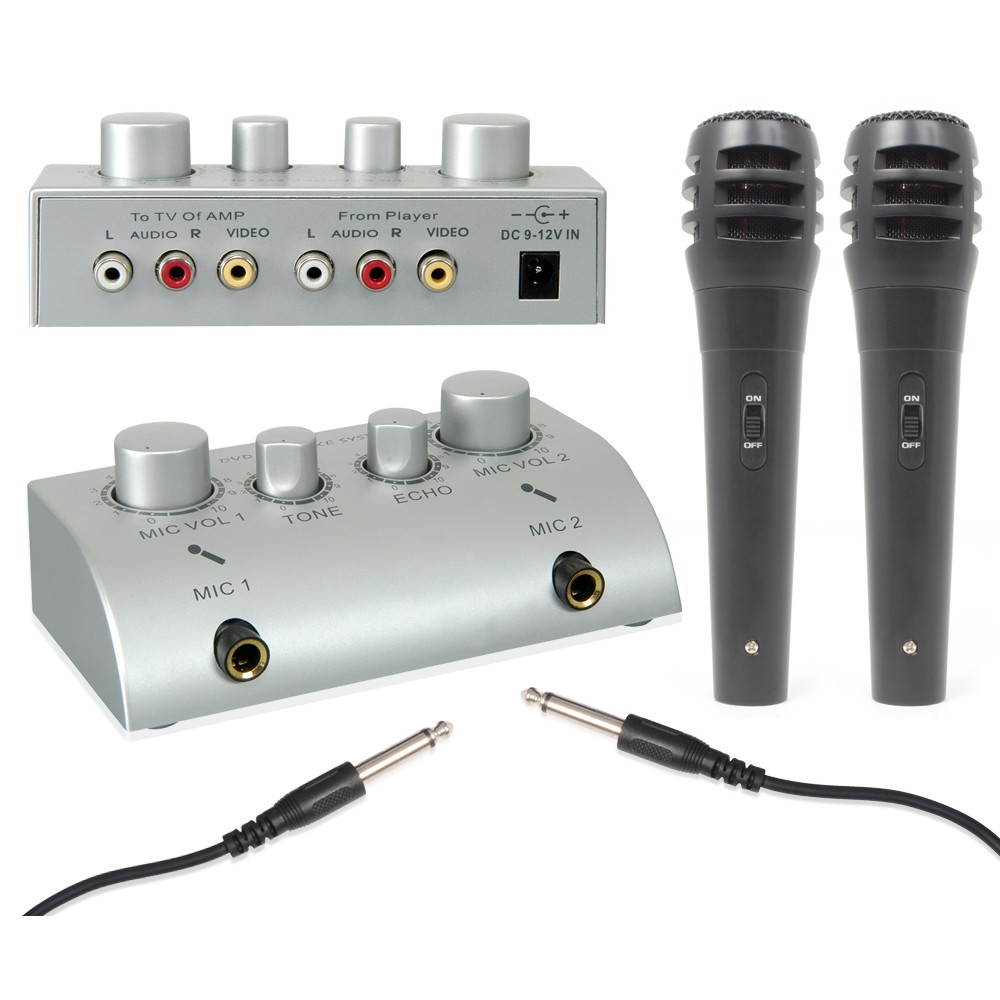 Skytronic AV430, karaoke set se 2 mikrofony