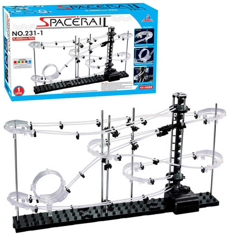 SpaceRail level 1 horská kuličková dráha 5m s výtahem na baterie