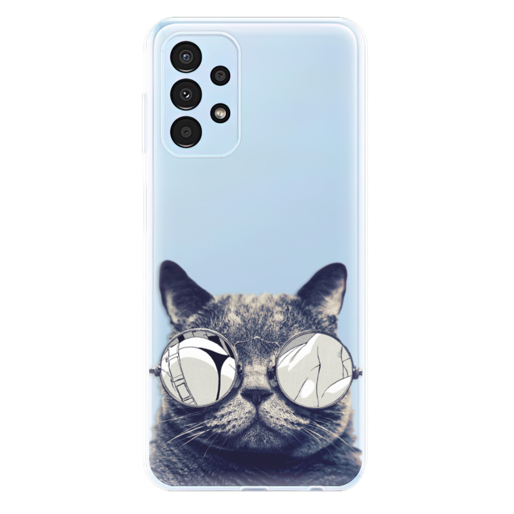 Odolné silikonové pouzdro iSaprio - Crazy Cat 01 - Samsung Galaxy A13