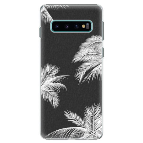 Plastové pouzdro iSaprio - White Palm - Samsung Galaxy S10
