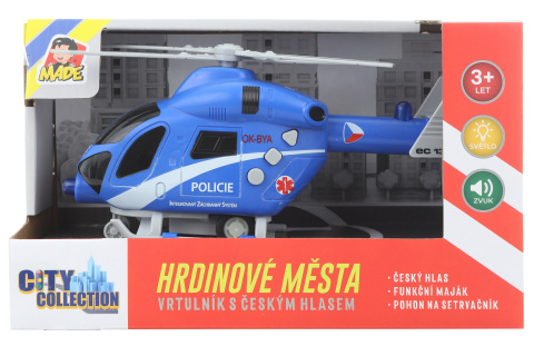 Policejní vrtulník baterie český hlas