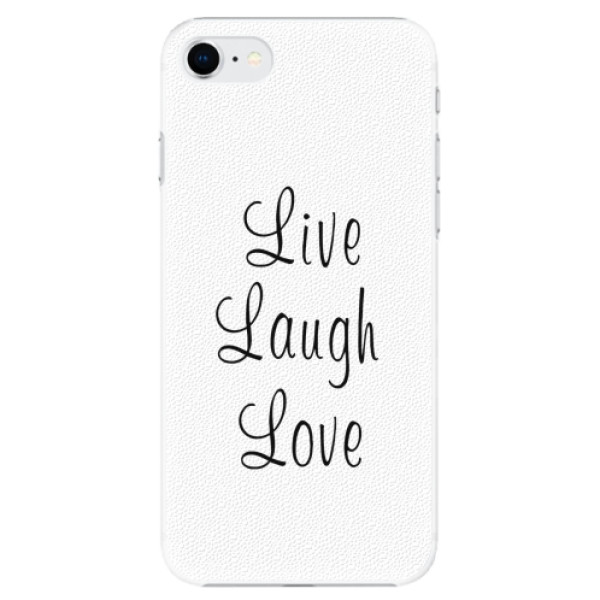 Plastové pouzdro iSaprio - Live Laugh Love - iPhone SE 2020