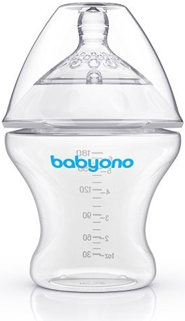 BabyOno Antikoliková láhev Natural - 180 ml