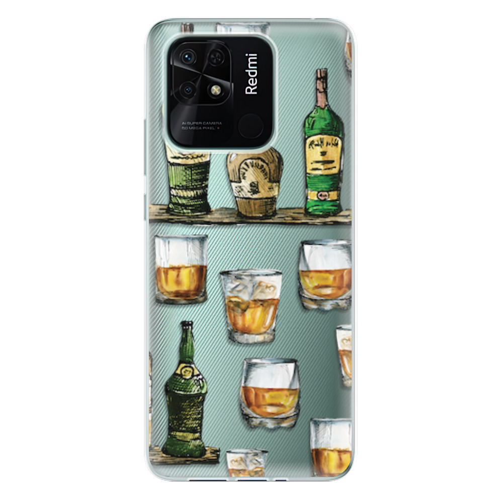 Odolné silikonové pouzdro iSaprio - Whisky pattern - Xiaomi Redmi 10C