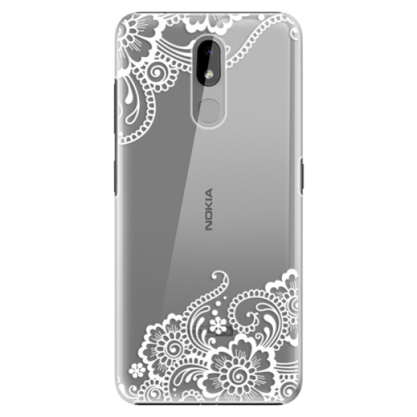 Plastové pouzdro iSaprio - White Lace 02 - Nokia 3.2