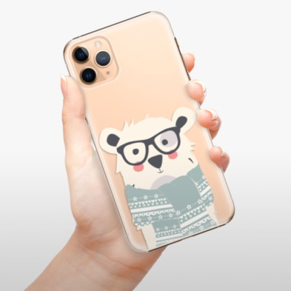 Plastové pouzdro iSaprio - Bear with Scarf - iPhone 11 Pro Max