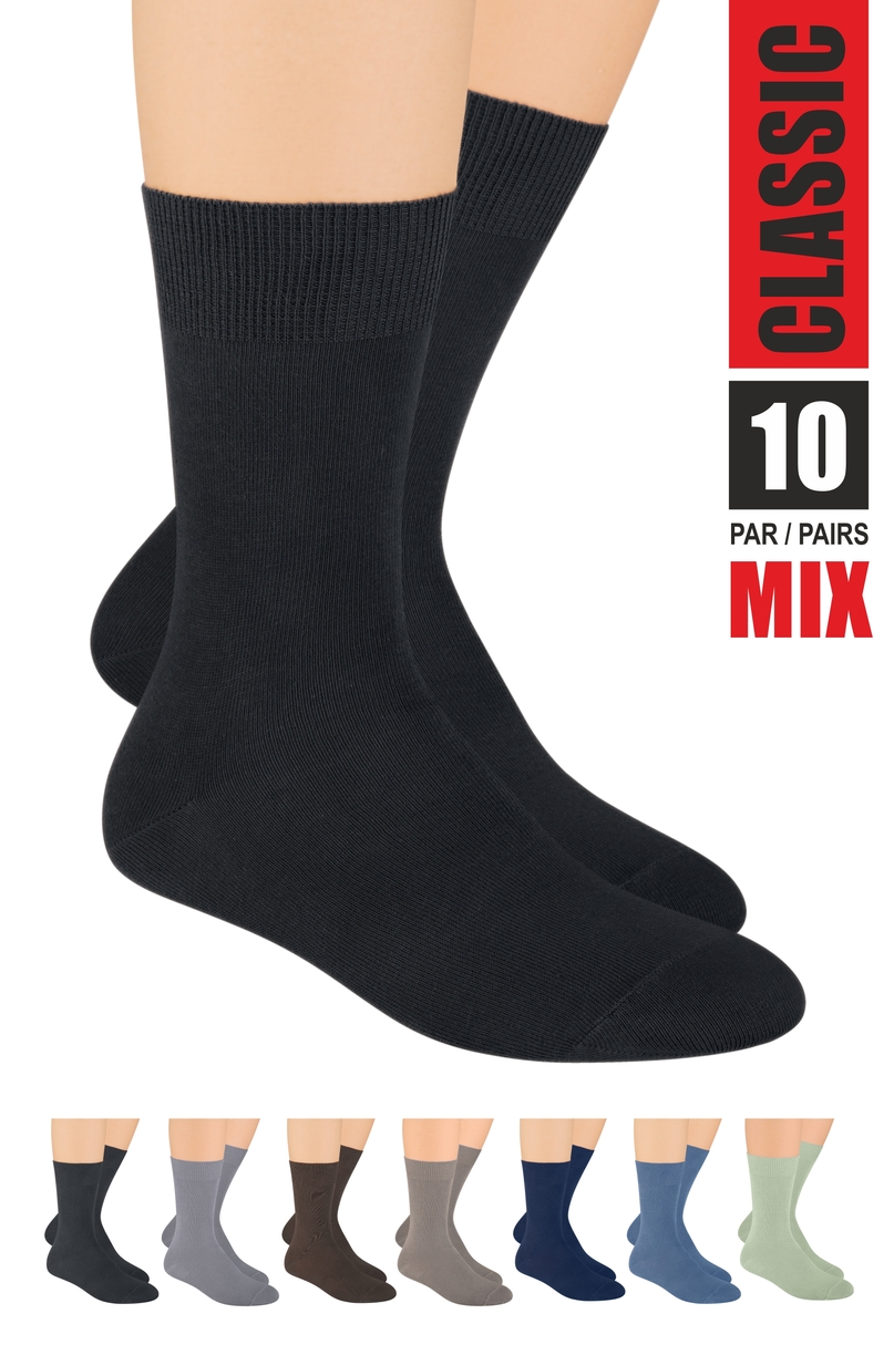 Bavlněné ponožky 10 par mix 084 - STEVEN - Mix/43-46