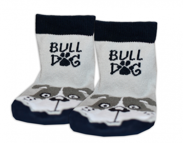 Baby Nellys Bavlněné ponožky Bull dog