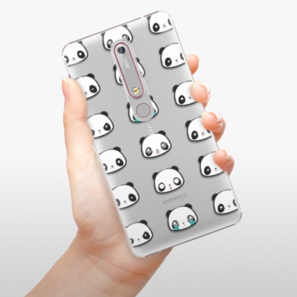 Plastové pouzdro iSaprio - Panda pattern 01 - Nokia 6.1