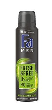 Fa Men Fresh & Free Mint & Bergamot deodorant, 150 ml