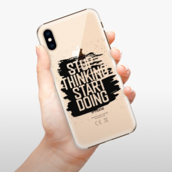 Plastové pouzdro iSaprio - Start Doing - black - iPhone XS