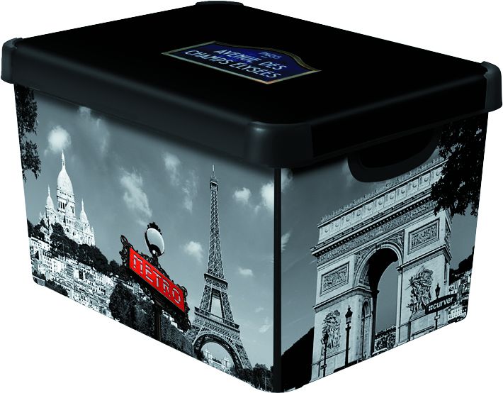 Úložný box s víkem- L - Paříž CURVER