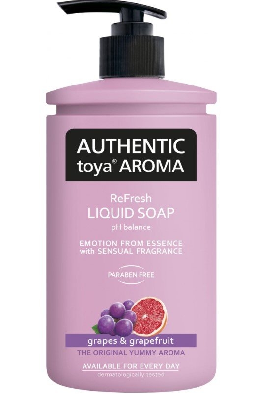 Authentic toya Aroma grapes & grapefruit tekuté mýdlo, 400 ml